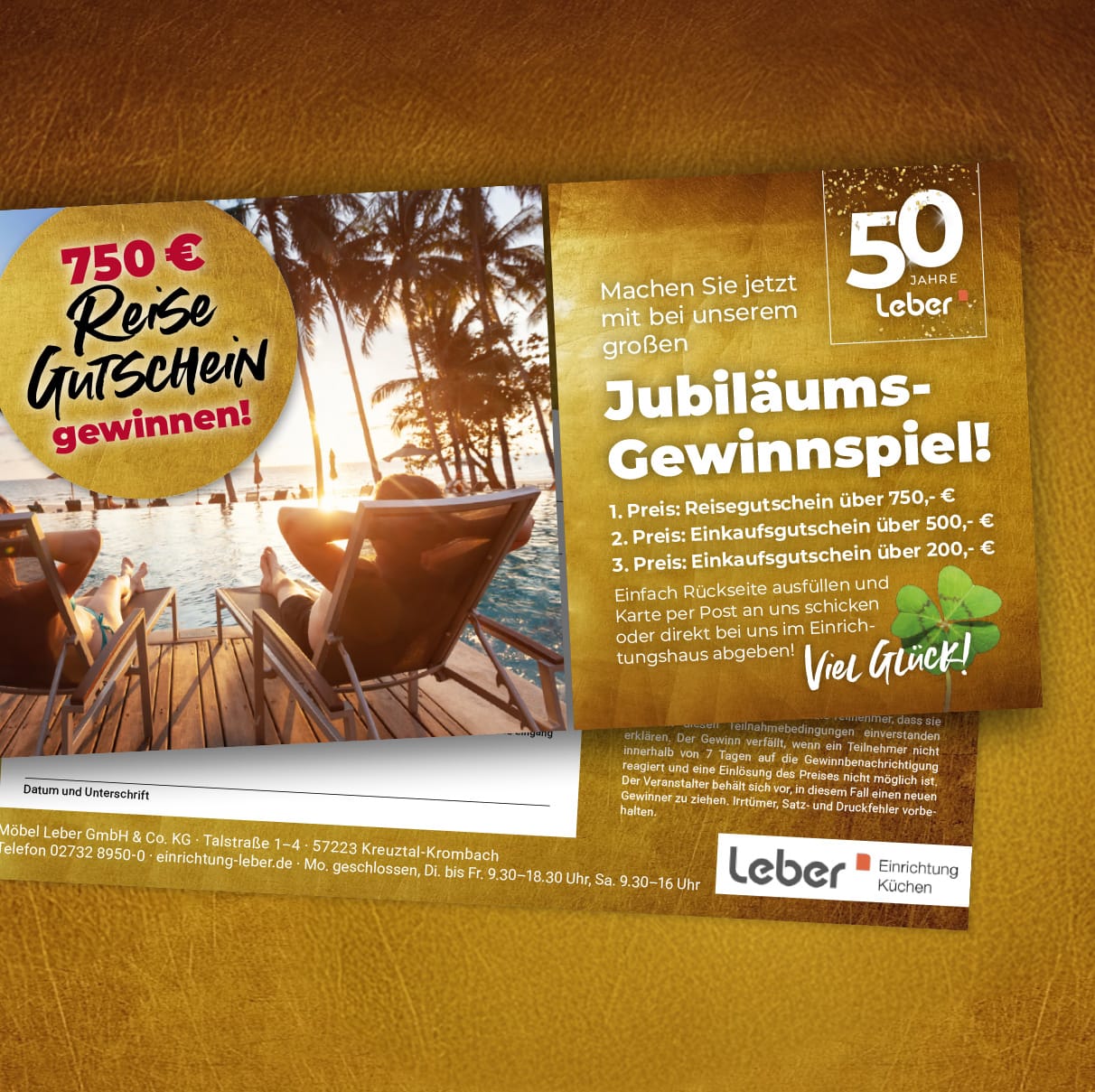 Leber Jubilaeum MP Kachel Slide 25 04 27 gewinnspielkarte